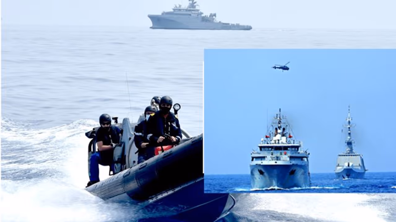 सैन्य अभ्यास वरुण 2022 में भारत और फ्रांस की नेवी ने सीखा दुश्मनों के छक्के छुड़ाने का तौर तरीका सैन्य अभ्यास वरुण 2022 में भारत और फ्रांस की नेवी ने सीखा दुश्मनों के छक्के छुड़ाने का तौर तरीका