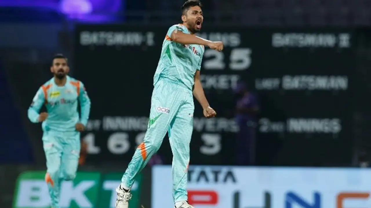 IPL 2022 ಆವೇಶ್ ಅಬ್ಬರಕ್ಕೆ ನುಜ್ಜುಗುಜ್ಜಾದ ಕೆಕೆಆರ್ IPL 2022 ಆವೇಶ್ ಅಬ್ಬರಕ್ಕೆ ನುಜ್ಜುಗುಜ್ಜಾದ ಕೆಕೆಆರ್