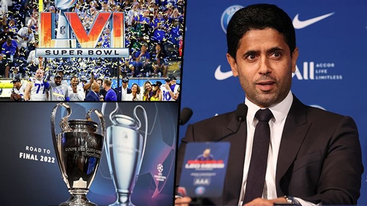 Fans irked after PSG chief suggests Champions League final needs to be 'bigger than Super Bowl' Fans irked after PSG chief suggests Champions League final needs to be 'bigger than Super Bowl'