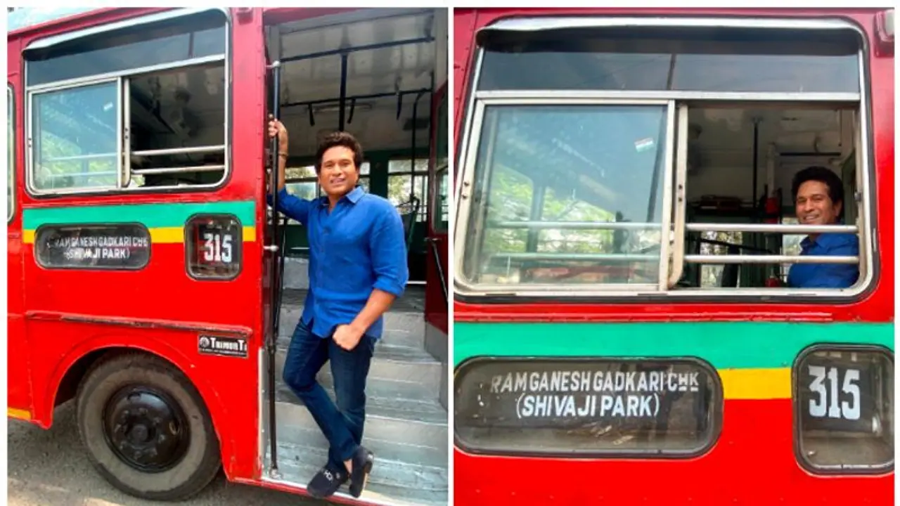 আইপিএলের মাঝে হঠাৎই মুম্বইয়ের লোকাল বাসে সচিন তেন্ডুলকর, কারণটা কী
