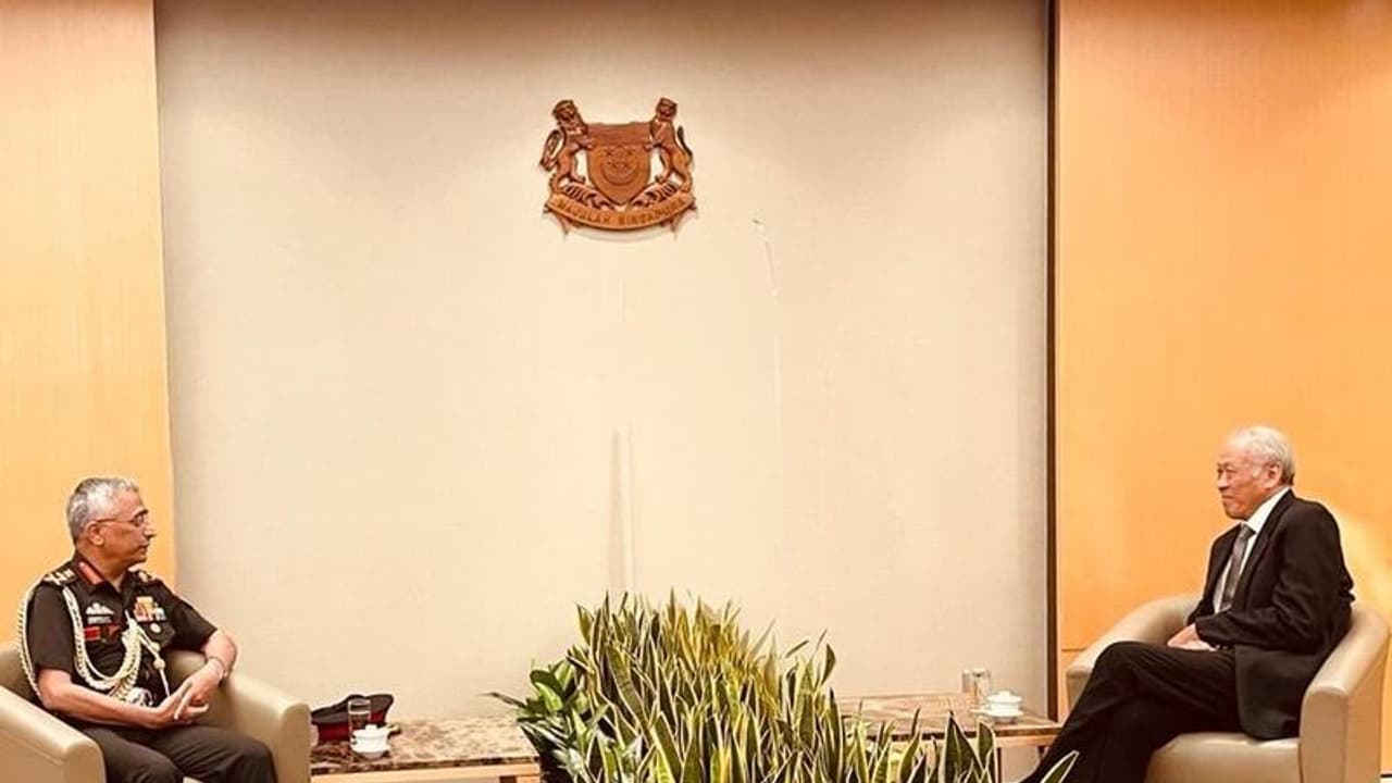 Army chief Gen Naravane meets Singapore’s top military leadership to bolster bilateral ties