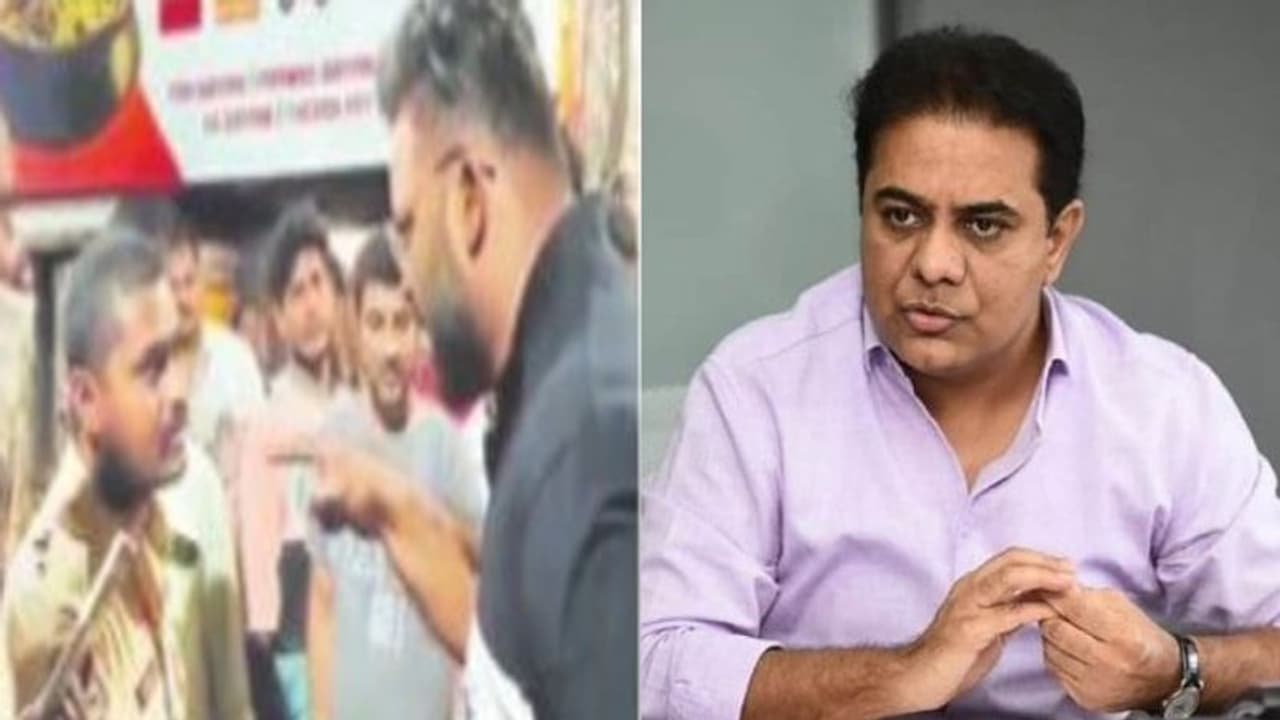 అర్దరాత్రి పోలీసులతో ఎంఐఎం కార్పొరేటర్ దురుసు ప్రవర్తన.. సీరియస్గా స్పందించిన మంత్రి కేటీఆర్ అర్దరాత్రి పోలీసులతో ఎంఐఎం కార్పొరేటర్ దురుసు ప్రవర్తన.. సీరియస్గా స్పందించిన మంత్రి కేటీఆర్