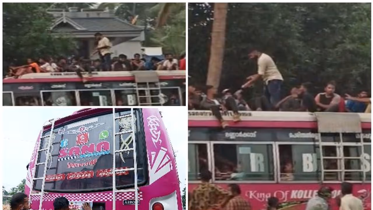 ബസിന് മുകളിൽ ആളുകളെ ഇരുത്തി സർവ്വീസ്: ജീവനക്കാരുടെ ലൈസന്സ് സസ്പെന്ഡ് ചെയ്തെന്ന് മന്ത്രി ബസിന് മുകളിൽ ആളുകളെ ഇരുത്തി സർവ്വീസ്: ജീവനക്കാരുടെ ലൈസന്സ് സസ്പെന്ഡ് ചെയ്തെന്ന് മന്ത്രി