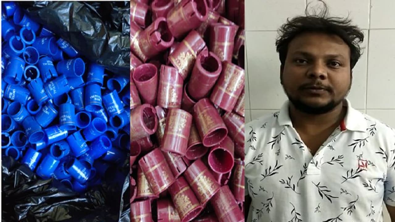 एसटीएफ ने अवैध रूप से अंग्रेजी शराब बनाकर तस्करी करने वाले अभियुक्त को किया गिरफ्तार