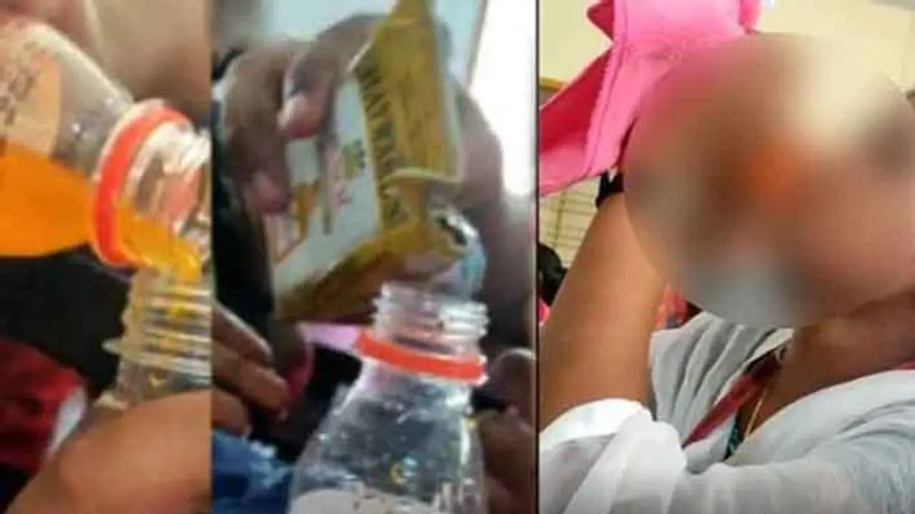 வகுப்பறையில் மதுகுடித்து கும்மாளம் போட்ட கல்லூரி மாணவிகள்.. வைரலான வீடியோ.. கல்லூரி நிர்வாகம் அதிரடி முடிவு.! வகுப்பறையில் மதுகுடித்து கும்மாளம் போட்ட கல்லூரி மாணவிகள்.. வைரலான வீடியோ.. கல்லூரி நிர்வாகம் அதிரடி முடிவு.!