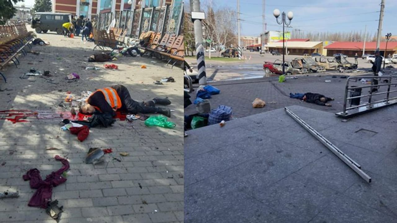 Russia Ukraine War: ఉక్రెయిన్లో రైల్వే స్టేషన్పై రాకెట్లతో దాడి.. 39 మంది దర్మరణం.. 100కు పైగా క్షతగాత్రులు Russia Ukraine War: ఉక్రెయిన్లో రైల్వే స్టేషన్పై రాకెట్లతో దాడి.. 39 మంది దర్మరణం.. 100కు పైగా క్షతగాత్రులు