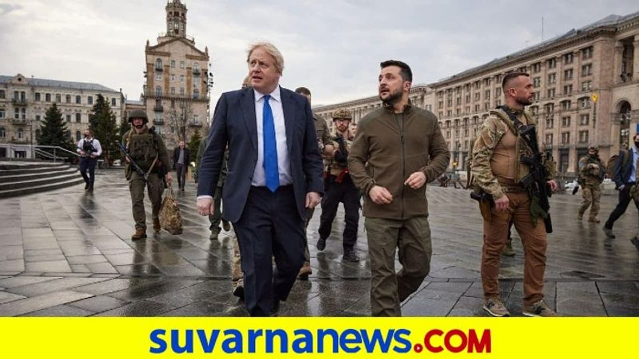 ಉಕ್ರೇನ್‌ ಅಧ್ಯಕ್ಷ ಝೆಲೆನ್ಸ್ಕಿ ಭೇಟಿ ಮಾಡಿದ ಬ್ರಿಟನ್ ಪ್ರಧಾನಿ ಬೋರಿಸ್ 