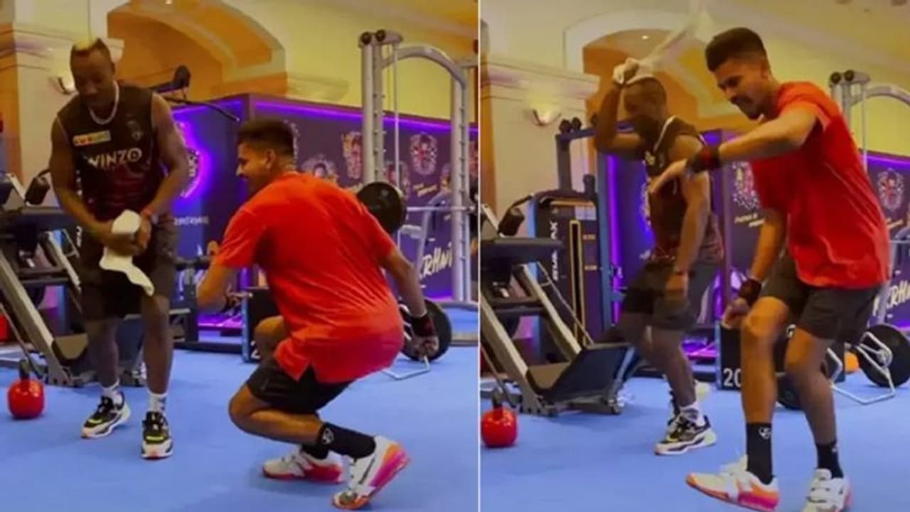 IPL 2022: Shreyas Iyer and Andre Russell's 'million dollar' dance off leaves KKR fans awestruck IPL 2022: Shreyas Iyer and Andre Russell's 'million dollar' dance off leaves KKR fans awestruck