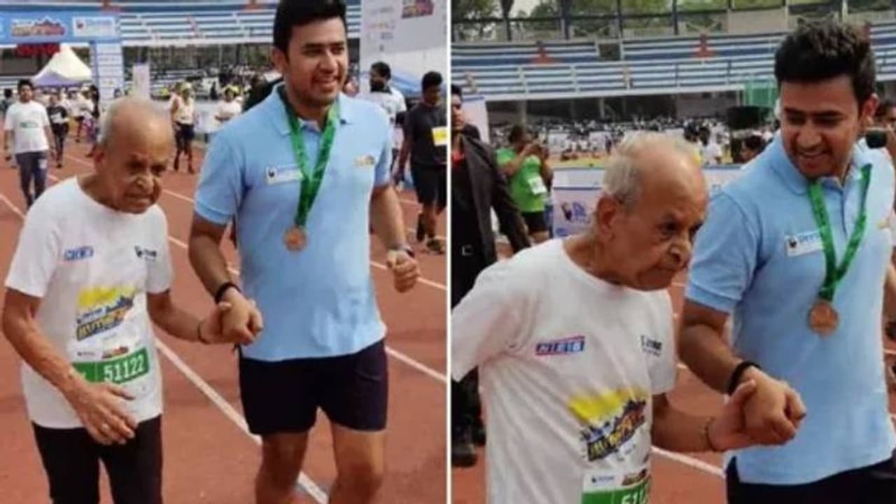 92 வயதில் 5 கி.மீ.மாரத்தான்... இது ஃபிட்னஸ் இன் உச்சம்... மாஸ் காட்டிய முதியவர்..! 92 வயதில் 5 கி.மீ.மாரத்தான்... இது ஃபிட்னஸ் இன் உச்சம்... மாஸ் காட்டிய முதியவர்..!