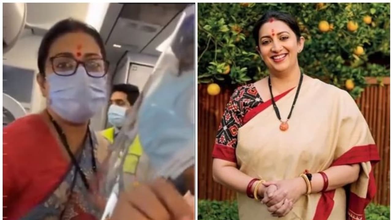 ഇന്ധനവില വർധനവ്: വിമാനയാത്രക്കിടെ സ്മൃതി ഇറാനിയെ ചോദ്യം ചെയ്ത് കോൺഗ്രസ് നേതാവ് വീഡിയോ ഇന്ധനവില വർധനവ്: വിമാനയാത്രക്കിടെ സ്മൃതി ഇറാനിയെ ചോദ്യം ചെയ്ത് കോൺഗ്രസ് നേതാവ് വീഡിയോ