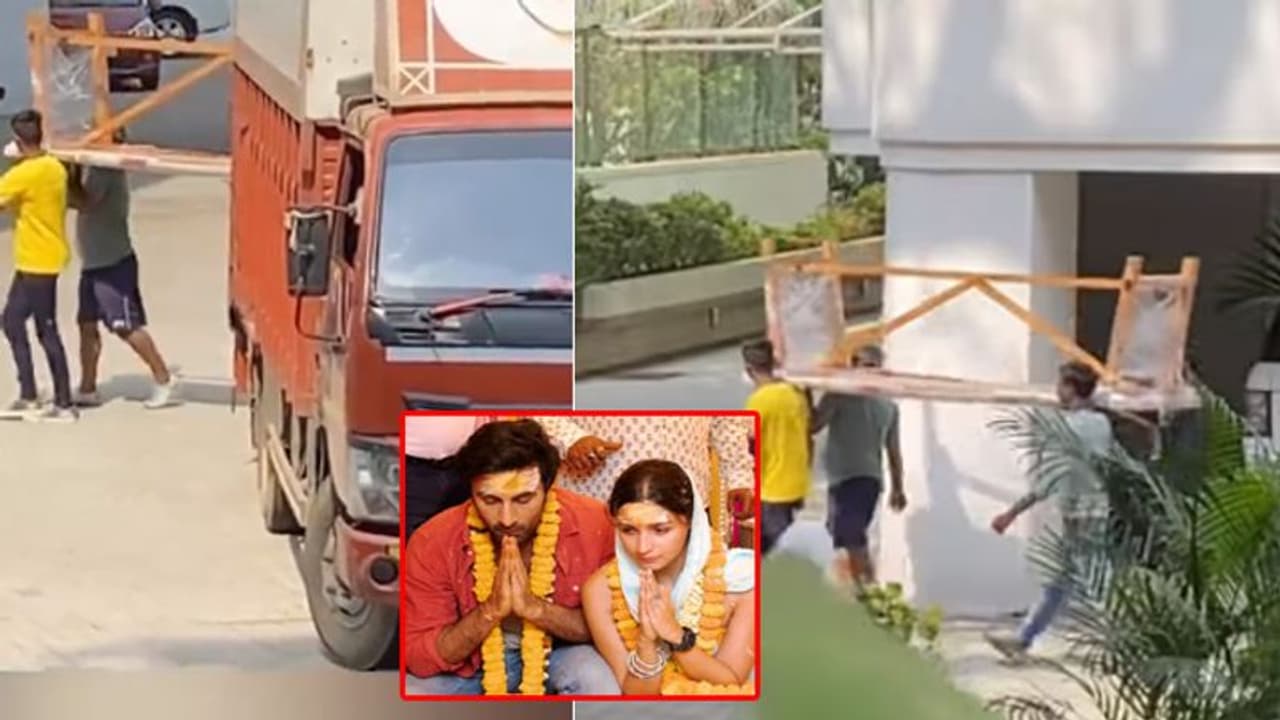 रणबीर कपूर के घर शुरू हुई शादी की तैयारियां, ट्रक टैम्पो भरकर पहुंचा सामान, इस दिन ले सकते हैं फेरे