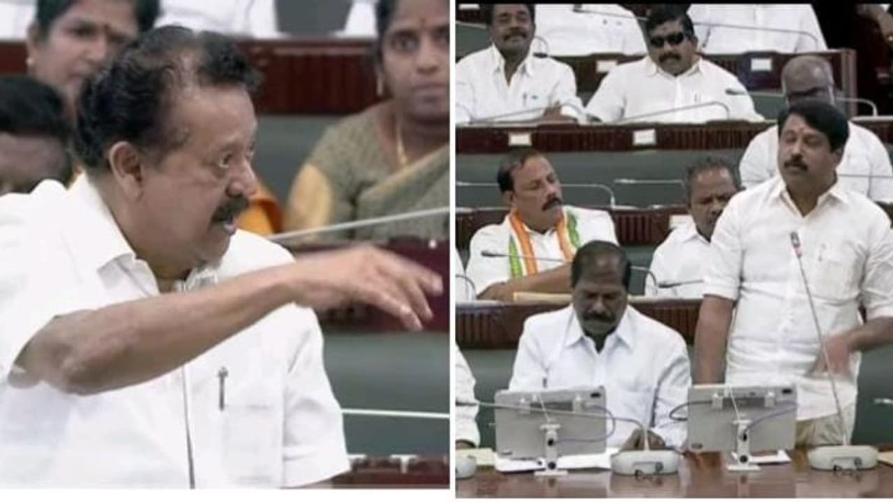 சட்டப்பேரவையில் திமுக பாஜக இடையே கடும் வாக்குவாதம்...! பாஜக வெளிநடப்பு சட்டப்பேரவையில் திமுக பாஜக இடையே கடும் வாக்குவாதம்...! பாஜக வெளிநடப்பு