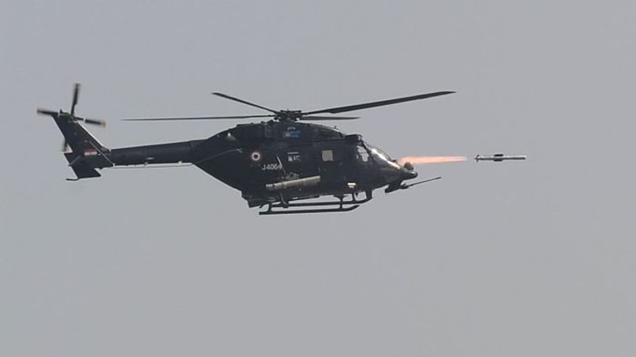 India tests anti tank Helina guided missile at Pokhran