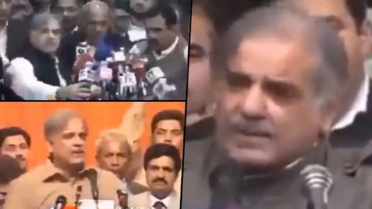 Watch: Shehbaz Sharif 'drops mic' with his hand movements, netizens can't keep calm