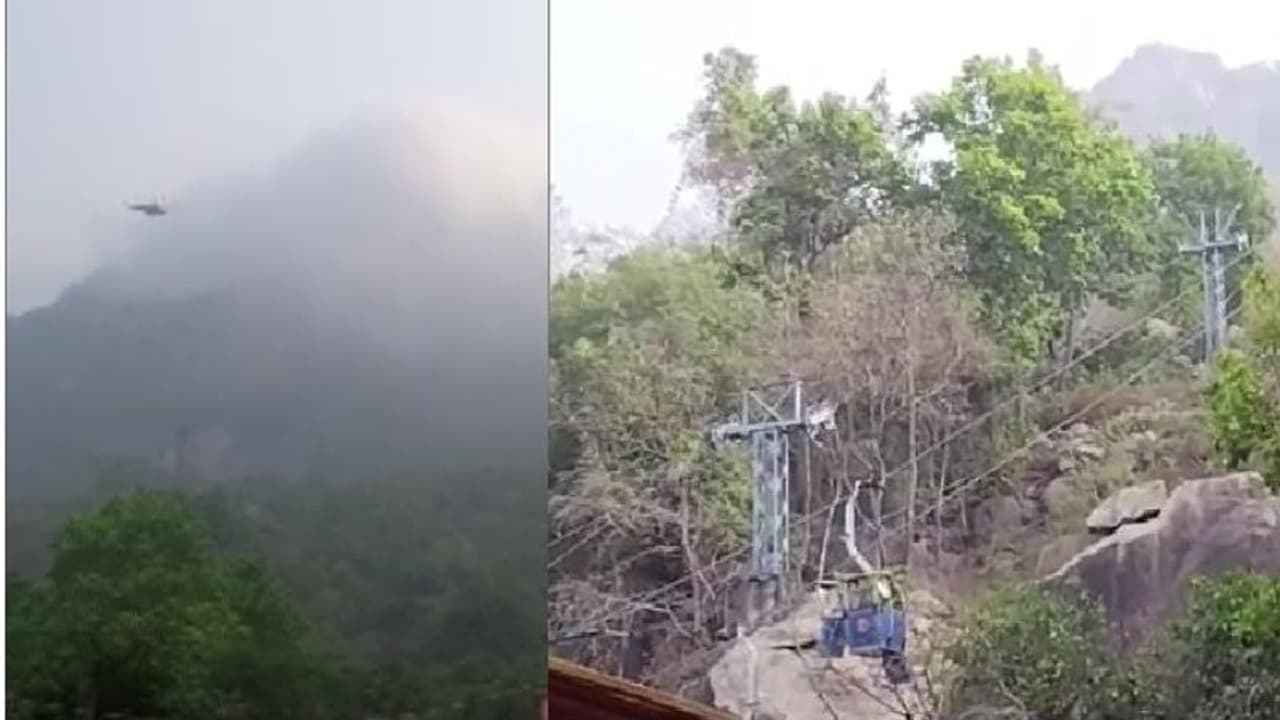 নতুন করে শুরু উদ্ধারকাজ, দেওঘর রোপওয়ে দুর্ঘটনায় এখনও আটকে ১০ জন নতুন করে শুরু উদ্ধারকাজ, দেওঘর রোপওয়ে দুর্ঘটনায় এখনও আটকে ১০ জন