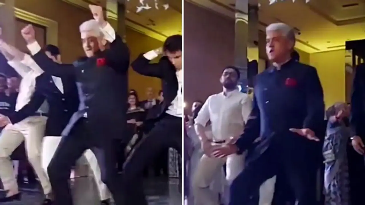 Watch: Bride's father rocks the dance floor on Pushpa's Oo Antava song; netizens go crazy