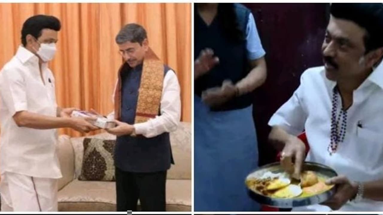 ஆளுநர் விருந்தை புறக்கணித்த முதலமைச்சர்..! நரிக்குறவர் வீட்டில் உணவருந்தி அசத்தல்... ஆளுநர் விருந்தை புறக்கணித்த முதலமைச்சர்..! நரிக்குறவர் வீட்டில் உணவருந்தி அசத்தல்...