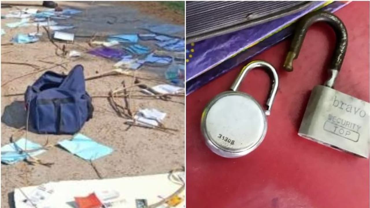 കോടതിയിൽ കവര്ച്ച, നഷ്ടമായത് മന്ത്രിക്കെതിരായ കേസിലെ രേഖകൾ, സീലടക്കം വഴിയരികിൽ ഉപേക്ഷിച്ച നിലയിൽ കോടതിയിൽ കവര്ച്ച, നഷ്ടമായത് മന്ത്രിക്കെതിരായ കേസിലെ രേഖകൾ, സീലടക്കം വഴിയരികിൽ ഉപേക്ഷിച്ച നിലയിൽ