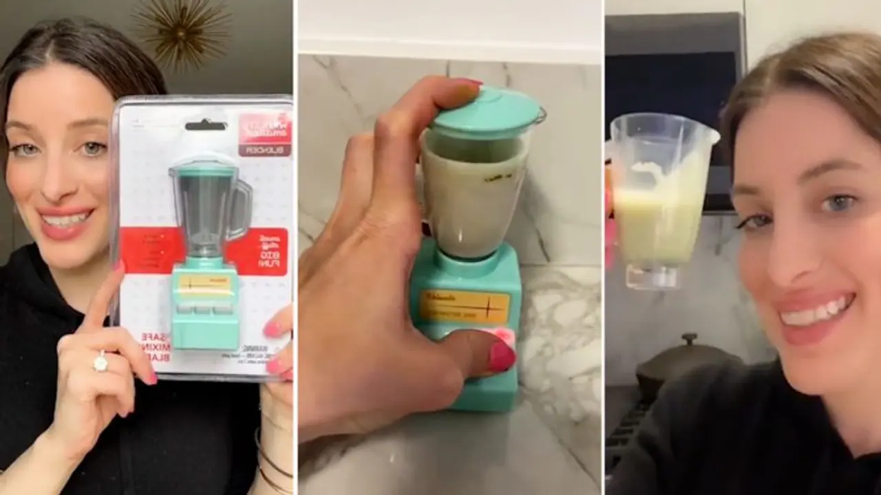 Ever seen the most miniature blender? Woman prepares latte in it; watch amazing video