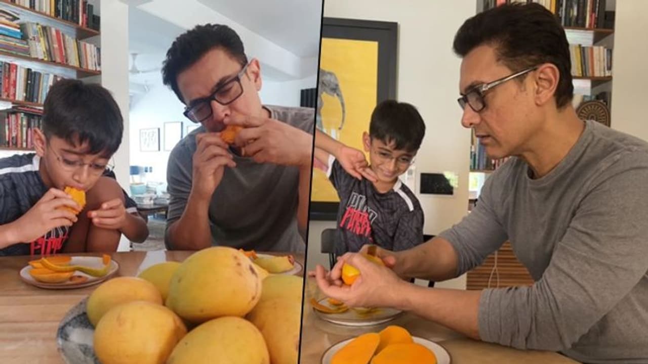 Here's what Aamir Khan doing this summer; check out his latest pictures with son Azad