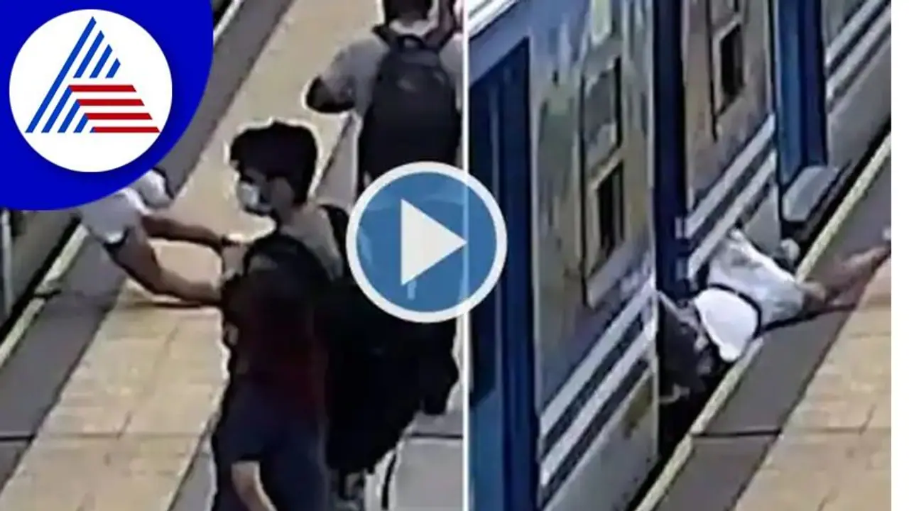 ತಲೆ ತಿರುಗಿ ರೈಲಡಿ ಬಿದ್ದ ಮಹಿಳೆ ಪವಾಡಸದೃಶ ಪಾರು