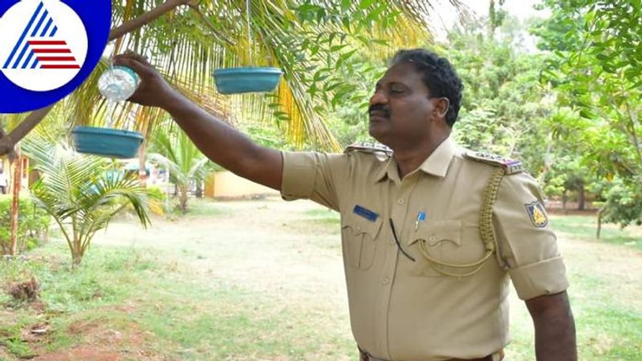 Koppal: ಬಿರು ಬೇಸಿಗೆಯಲ್ಲಿ ಪಕ್ಷಿಗಳ ದಾಹ ನೀಗಿಸುವ ಪೊಲೀಸ್ ಅಧಿಕಾರಿಗೊಂದು ಸಲಾಂ..! Koppal: ಬಿರು ಬೇಸಿಗೆಯಲ್ಲಿ ಪಕ್ಷಿಗಳ ದಾಹ ನೀಗಿಸುವ ಪೊಲೀಸ್ ಅಧಿಕಾರಿಗೊಂದು ಸಲಾಂ..!