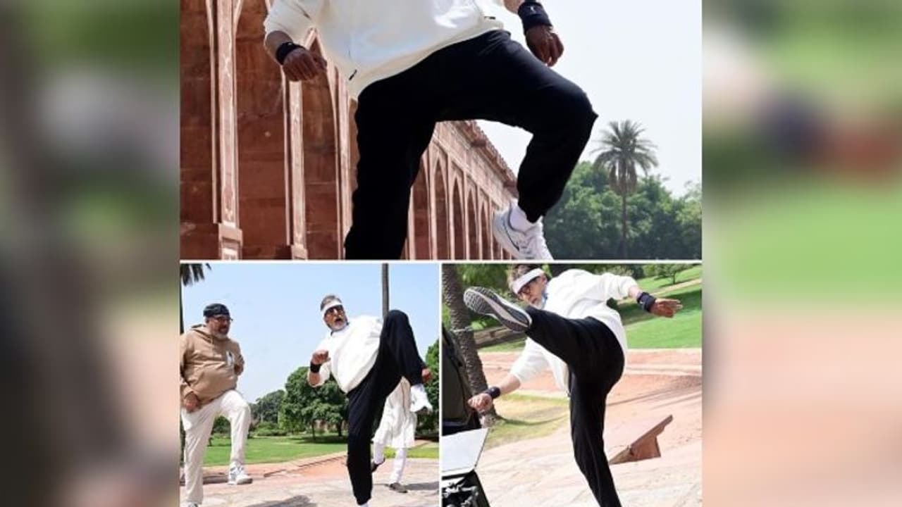 টাইগার শ্রফের আইকনিক স্টেপে পা মেলালেন অমিতাভ বচ্চন, অভিভূত জ্যাকি পুত্র টাইগার শ্রফের আইকনিক স্টেপে পা মেলালেন অমিতাভ বচ্চন, অভিভূত জ্যাকি পুত্র