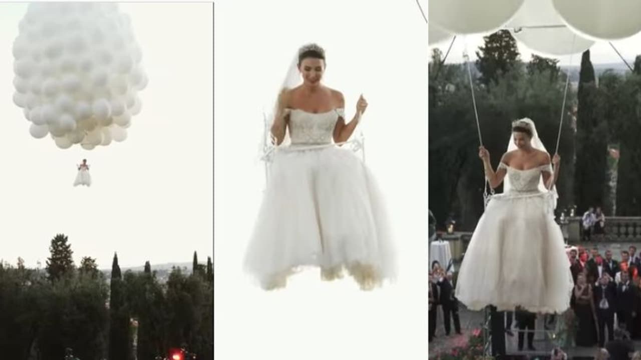 വിവാഹ വേദിയിൽ പറന്നെത്തിയ വധു, നാലര മില്യണിലേക്ക് വീഡിയോ കാഴ്ചാക്കണക്ക്