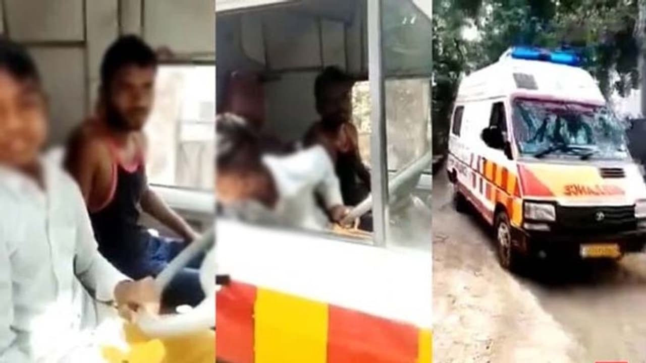 मोटर ट्रेनिंग स्कूल की गाड़ी बनी 108 सेवा, एंबुलेंस चलाते बच्चे का वीडियो हो रहा वायरल मोटर ट्रेनिंग स्कूल की गाड़ी बनी 108 सेवा, एंबुलेंस चलाते बच्चे का वीडियो हो रहा वायरल
