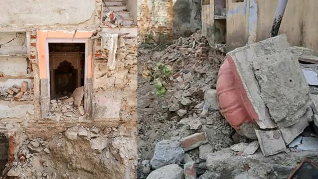 रोड चौड़ा करने राजस्थान सरकार ने अलवर के राजगढ़ में 300 साल पुराने शिव मंदिर को बुलडोजर से किया जमींदोज