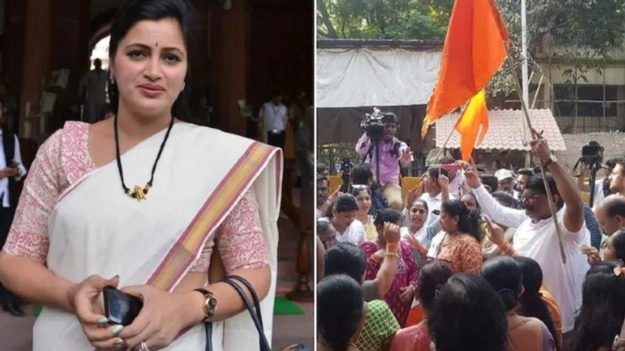 महाराष्ट्र में हनुमान चालीसा पर घमासान: नवनीत राणा ने ठाकरे से कहा सरकार होगी तुम्हारी..मैं पाठ करके रहूंगी महाराष्ट्र में हनुमान चालीसा पर घमासान: नवनीत राणा ने ठाकरे से कहा सरकार होगी तुम्हारी..मैं पाठ करके रहूंगी