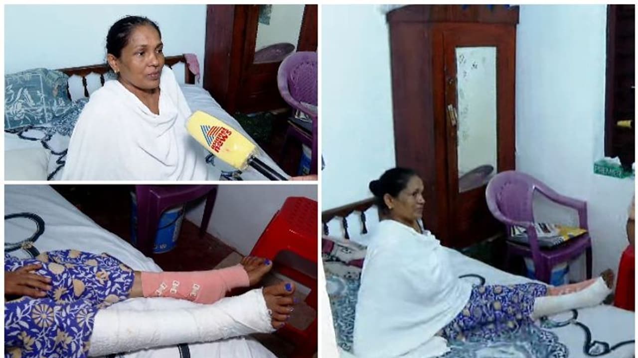 റോഡിലെ കുഴിയിൽ വീണ് വീട്ടമ്മയുടെ രണ്ട് കാലുകളും ഒടിഞ്ഞ സംഭവം; തിരിഞ്ഞുനോക്കാതെ അധികൃതർ റോഡിലെ കുഴിയിൽ വീണ് വീട്ടമ്മയുടെ രണ്ട് കാലുകളും ഒടിഞ്ഞ സംഭവം; തിരിഞ്ഞുനോക്കാതെ അധികൃതർ
