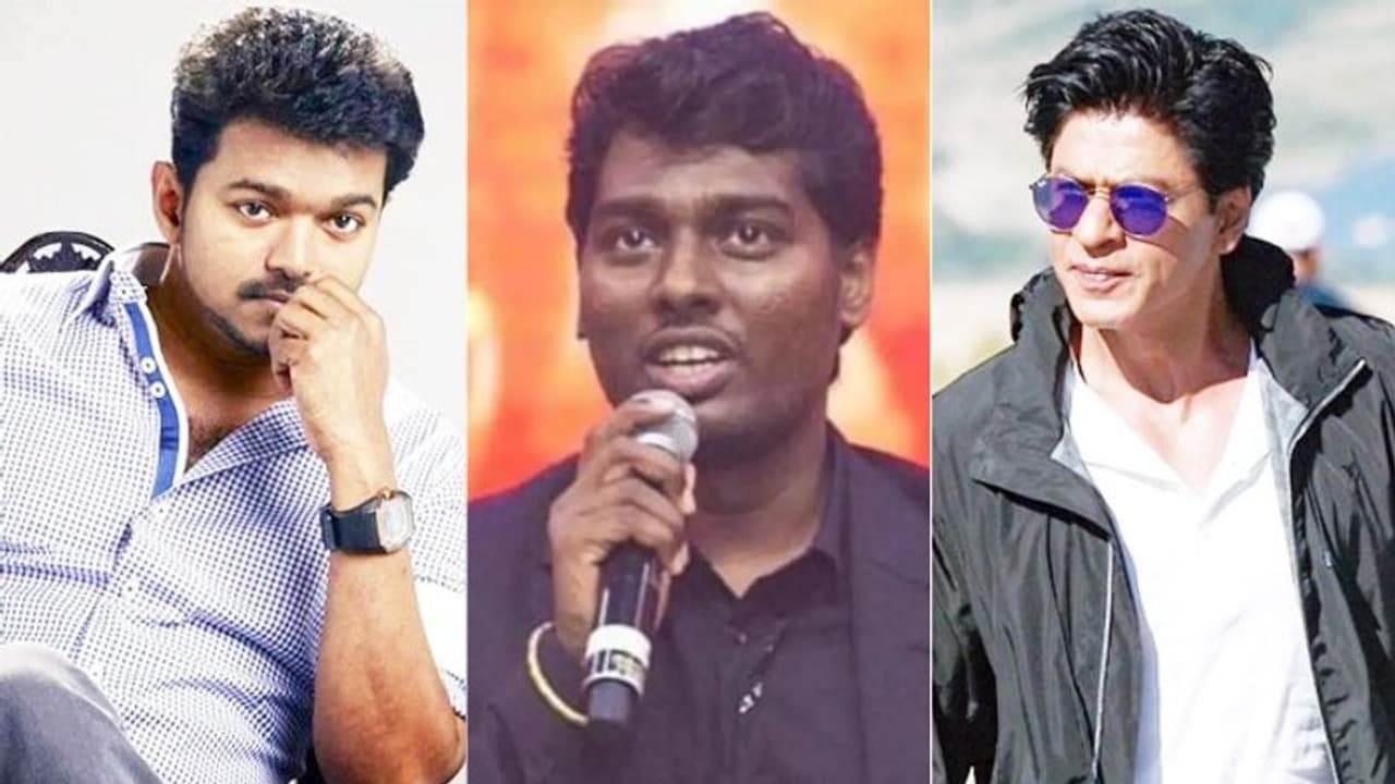 Thalapathy Vijay : ഷാരൂഖ് ഖാൻ ചിത്രത്തിൽ വിജയിയും ? ആറ്റ്ലീയുടെ ബോളിവുഡ് ചിത്രം ഒരുങ്ങുന്നു Thalapathy Vijay : ഷാരൂഖ് ഖാൻ ചിത്രത്തിൽ വിജയിയും ? ആറ്റ്ലീയുടെ ബോളിവുഡ് ചിത്രം ഒരുങ്ങുന്നു