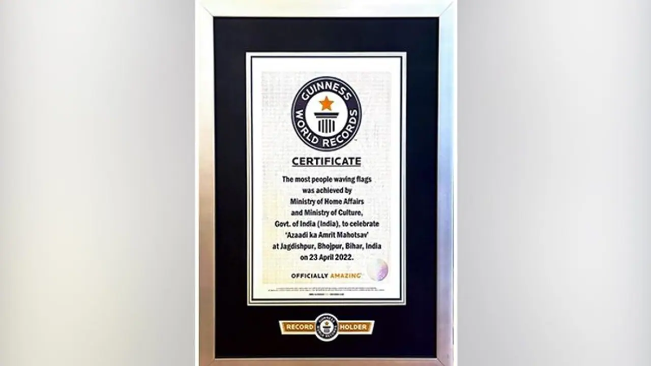 India creates world record by waving over 78,000 tricolours simultaneously in Bihar