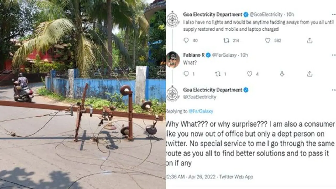 Goa electricity department's deleted Twitter posts go viral Goa electricity department's deleted Twitter posts go viral