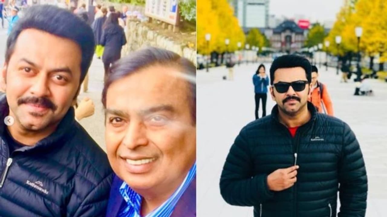 ജപ്പാനിലെ ട്രാഫിക് സിഗ്നലില്‍ അംബാനിയെ കണ്ടപ്പോള്‍; ചിത്രം പങ്കുവച്ച് ഇന്ദ്രജിത്ത്