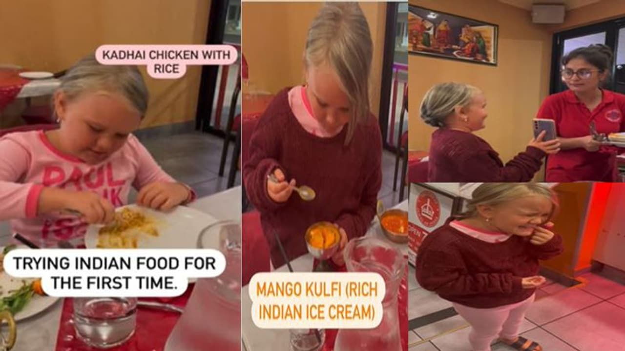 इंडियन कढ़ाई चिकन खाने के बाद ऑस्ट्रेलियन लड़की का बन गया मुंह, वीडियो में देखें रिएक्शन निकल जाएगी हंसी इंडियन कढ़ाई चिकन खाने के बाद ऑस्ट्रेलियन लड़की का बन गया मुंह, वीडियो में देखें रिएक्शन निकल जाएगी हंसी