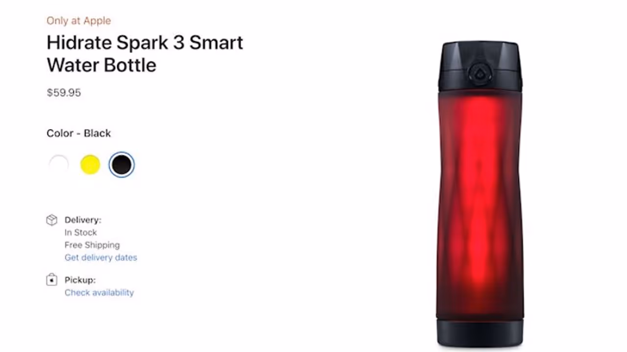 Apple now selling smart water bottles with health integration for Rs 5000