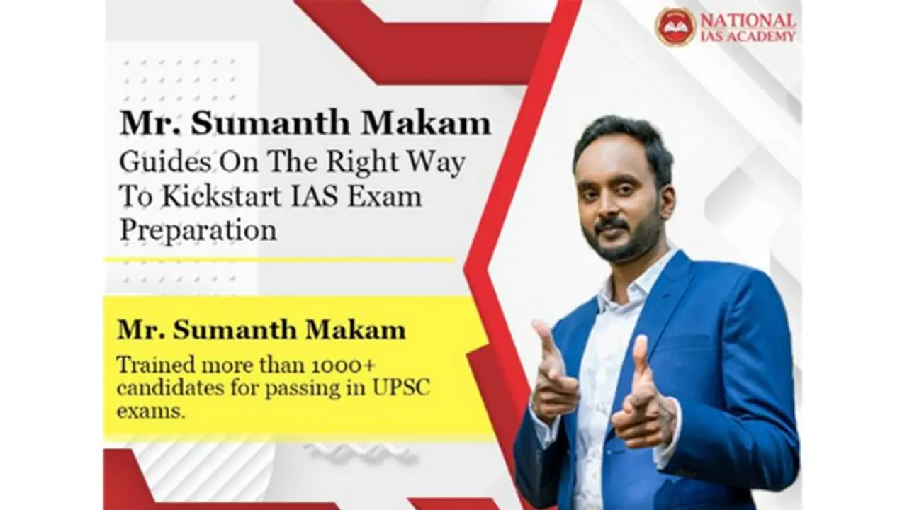 Mr. Sumanth Makam guides aspiring UPSC candidates on how to kickstart their IAS exam preparation