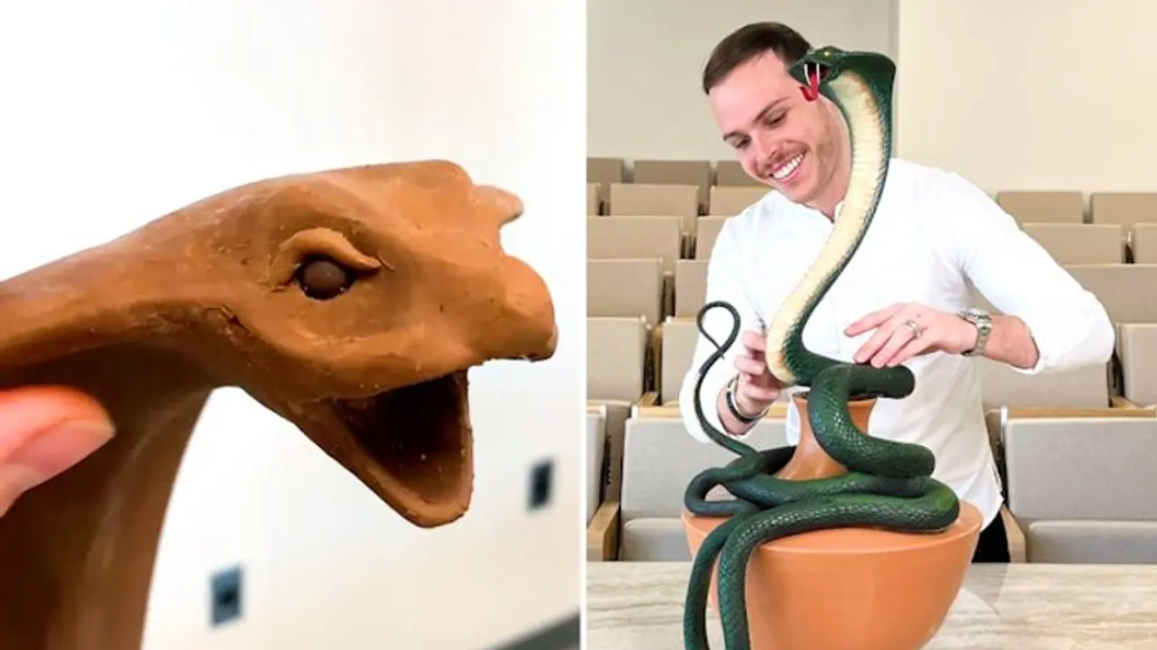 Watch: Swiss French chef makes a King Cobra from chocolate Watch: Swiss French chef makes a King Cobra from chocolate