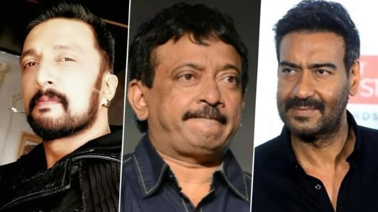 సుదీప్ వర్సెస్ అజయ్ దేవగణ్, మధ్యలో సంచలన కామెంట్స్ చేసిన రామ్ గోపాల్ వర్మ సుదీప్ వర్సెస్ అజయ్ దేవగణ్, మధ్యలో సంచలన కామెంట్స్ చేసిన రామ్ గోపాల్ వర్మ