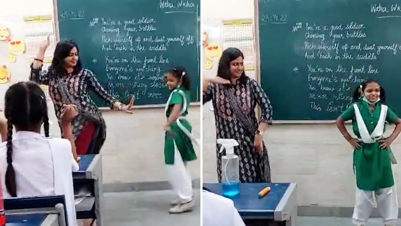 Watch: Delhi school teacher dances to Haryanvi song; leaves netizens impressed