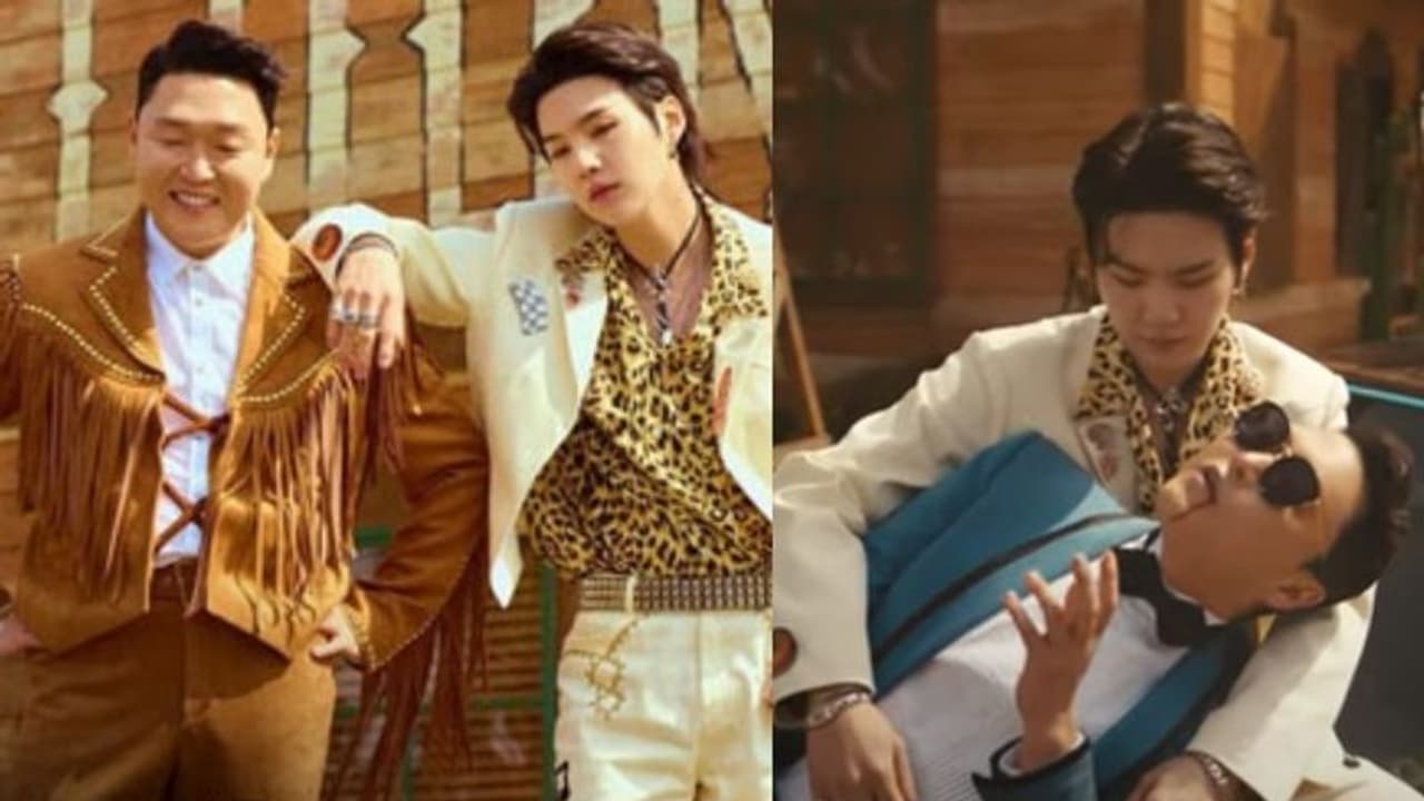 PSY That That : ഗന്നം സ്റ്റൈലിന് ശേഷം 'ദാറ്റ് ദാറ്റ്'; തരംഗം തീർത്ത് സൈയും ഷുഗയും വീഡിയോ PSY That That : ഗന്നം സ്റ്റൈലിന് ശേഷം 'ദാറ്റ് ദാറ്റ്'; തരംഗം തീർത്ത് സൈയും ഷുഗയും വീഡിയോ