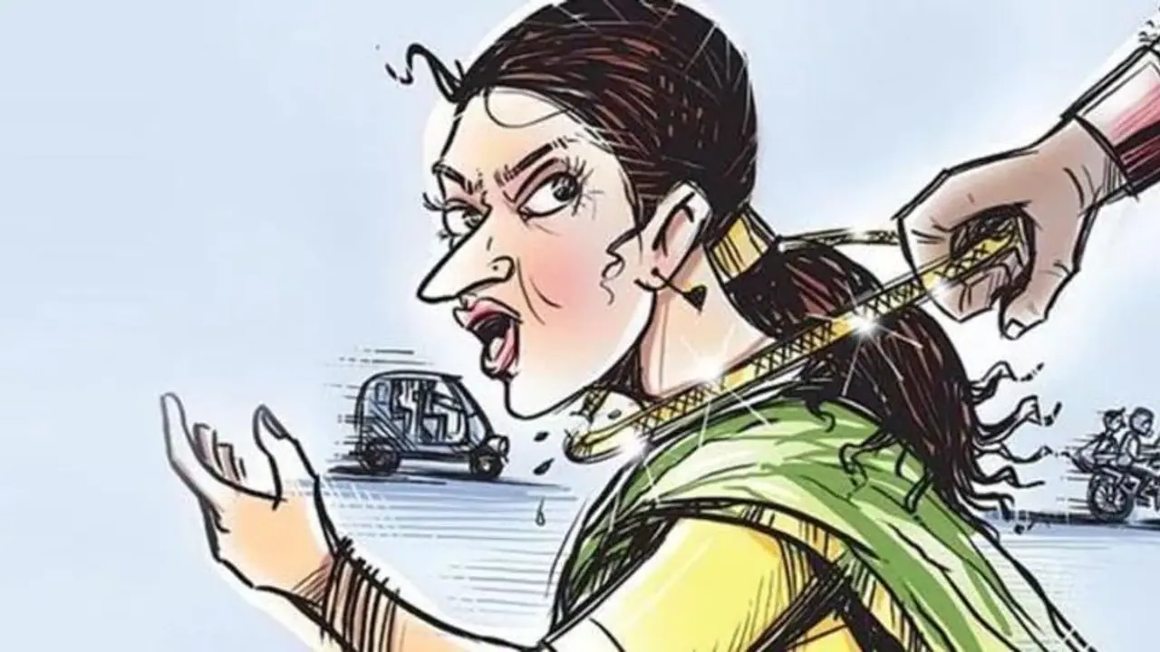 ചന്തയിൽ നിന്ന് മടങ്ങവെ മാലമോഷണ ശ്രമം, വിരൽ കടിച്ചെടുത്ത് യുവതി; വിരലുമായി പൊലീസ് സ്റ്റേഷനിലെത്തി പരാതിയും നൽകി