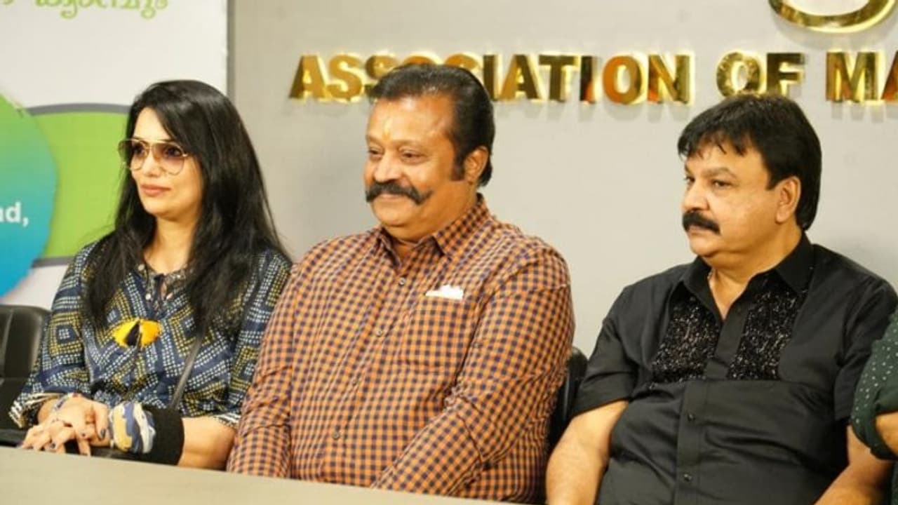 Suresh Gopi : വര്‍ഷങ്ങള്‍ക്കു ശേഷം സുരേഷ് ഗോപി 'അമ്മ' വേദിയില്‍; സ്വീകരിച്ച് താരങ്ങള്‍