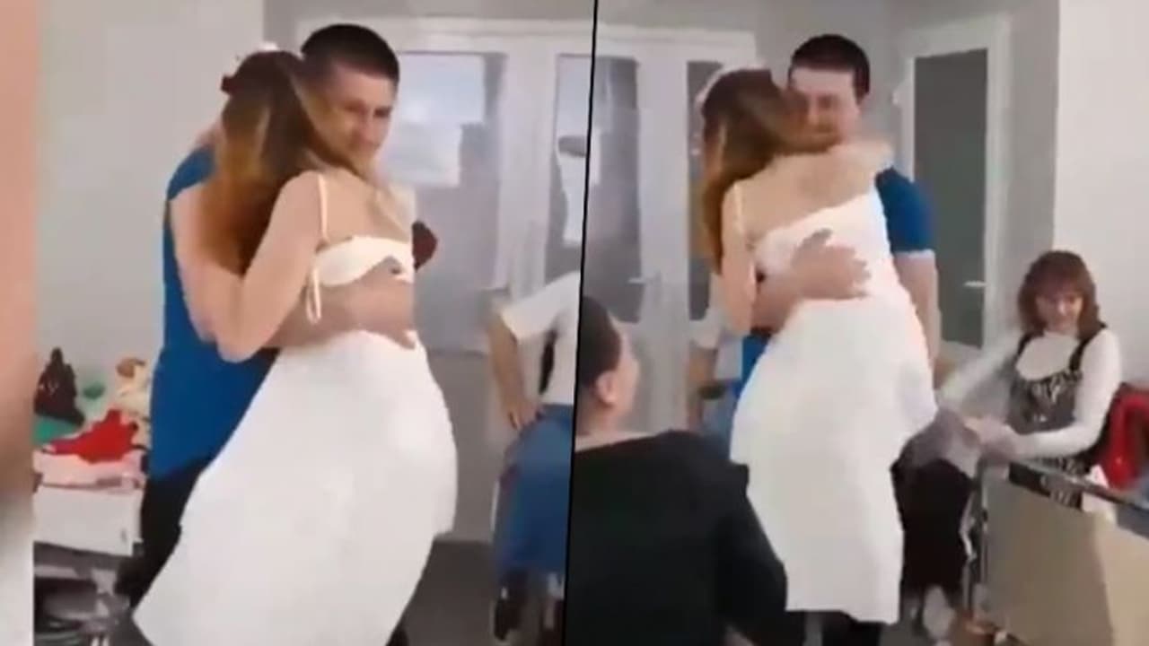 Wedding video of Ukrainian nurse who lost her legs in a landmine blast will leave you in tears
