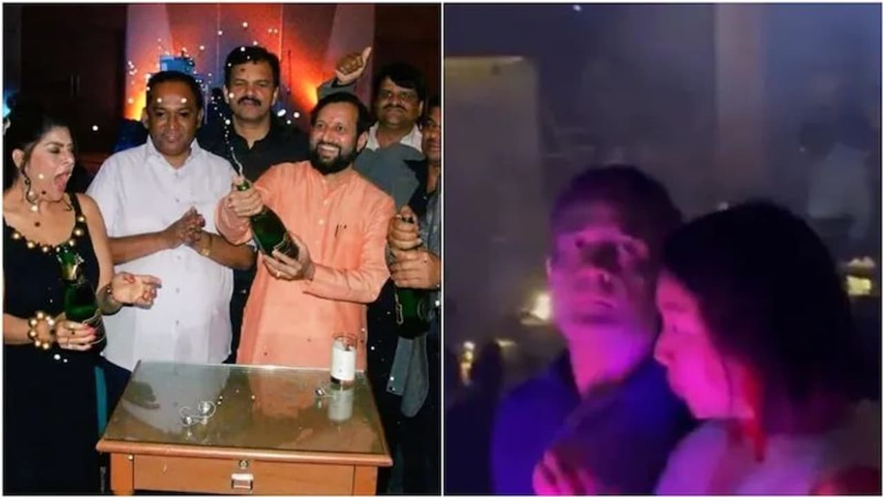 மது பாட்டிலுடன் பார்டி கொண்டாடும் பாஜக எம்.பி.. போட்டோவை பதிவிட்டு காங்கிரஸ் பதிலடி.. மது பாட்டிலுடன் பார்டி கொண்டாடும் பாஜக எம்.பி.. போட்டோவை பதிவிட்டு காங்கிரஸ் பதிலடி..