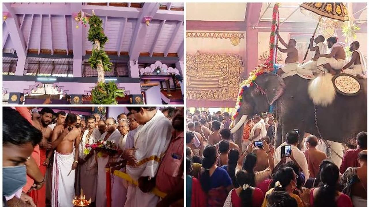 Thrissur Pooram 2022 : ശക്തൻ്റെ തട്ടകത്തിൽ പൂരം കൊടിയേറി; ആളും ആരവവുമായി, പത്തിന് തൃശൂർ പൂരം