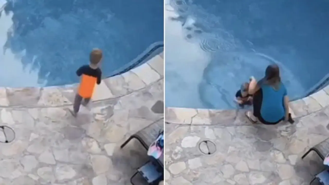 मां के हौसले को सलाम : स्विमिंग पूल में इस छोटे बच्चे को मां ने डूबने से ऐसे बचाया, देखें वायरल वीडियो मां के हौसले को सलाम : स्विमिंग पूल में इस छोटे बच्चे को मां ने डूबने से ऐसे बचाया, देखें वायरल वीडियो