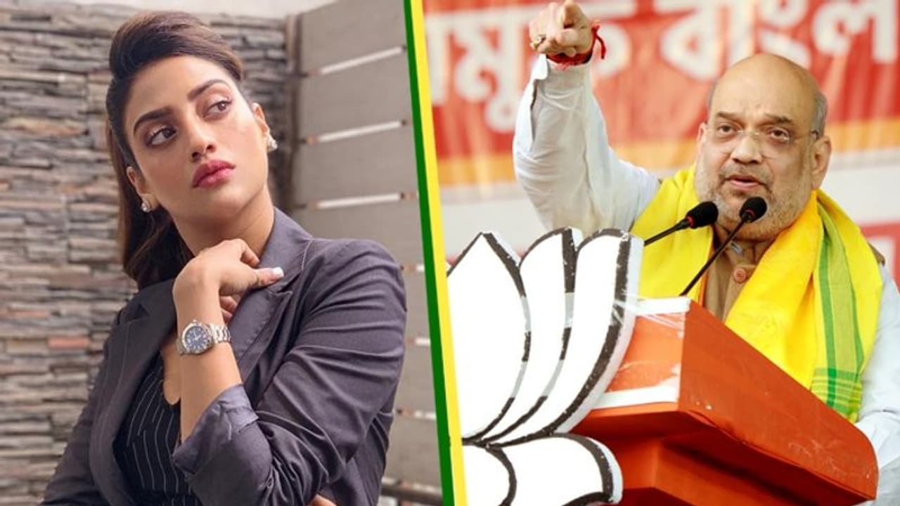 যে মাটিতে গোহারান হেরেছেন সেখানে ১ বছর পর ফিরতে কেমন লাগছে, অমিত শাহকে নিশানা নুসরতের